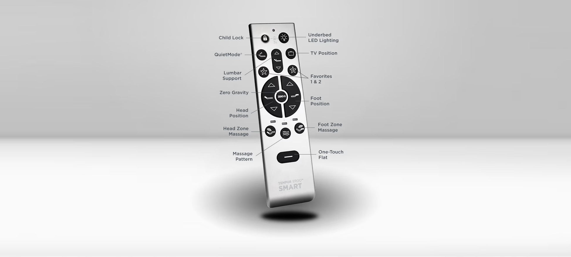 Sleep City Twin XL Adjustable Bed Frame TEMPUR-Ergo® Smart Base Tempur-Pedic®