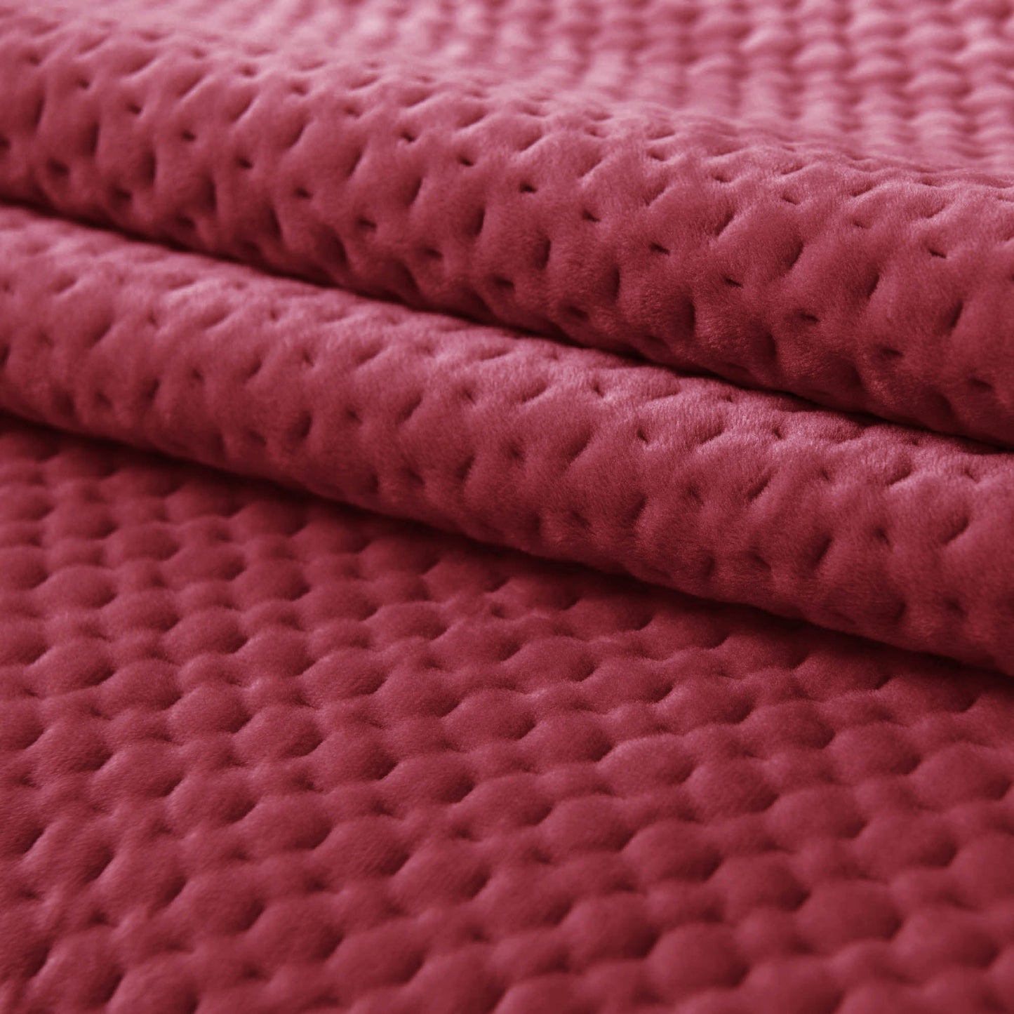 Sleep City Queen / Dusty Rose Bedspread Kasentex All Season Cozy Velvet Quilt Set with Shams, Queen, King, Room Decor, Graduation Gifts Kasentex