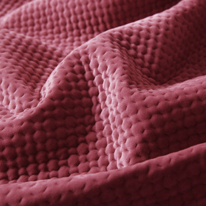 Sleep City Queen / Dusty Rose Bedspread Kasentex All Season Cozy Velvet Quilt Set with Shams, Queen, King, Room Decor, Graduation Gifts Kasentex