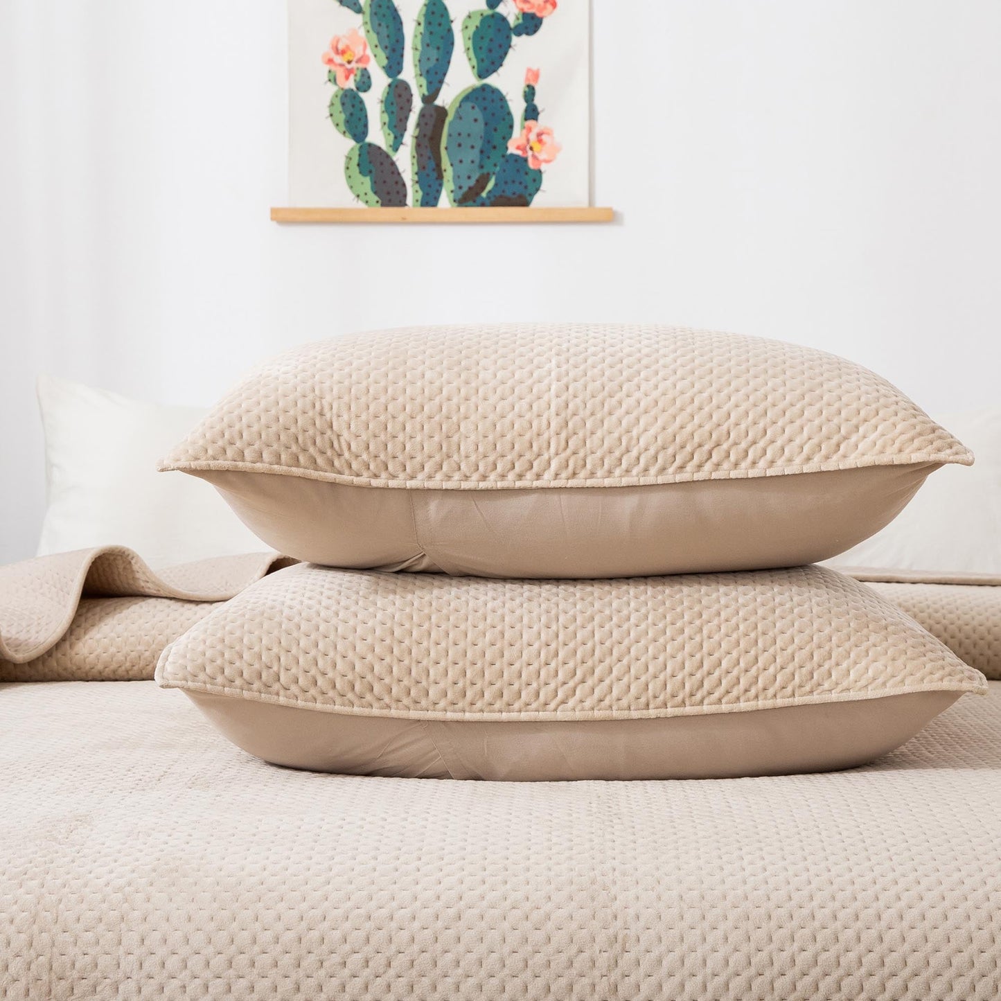 Ultra Soft Plush Poly-Velvet Quilt Set