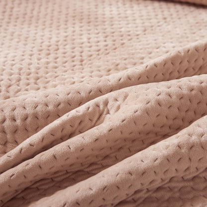 Ultra Soft Plush Poly-Velvet Quilt Set