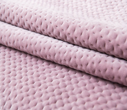 Sleep City Queen / Dusty Rose Bedspread Kasentex All Season Cozy Velvet Quilt Set with Shams, Queen, King, Room Decor, Graduation Gifts Kasentex