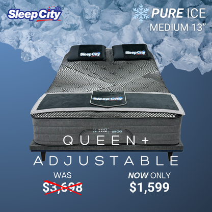 PURE ICE Plush 13" Mattress + Adjustable Base