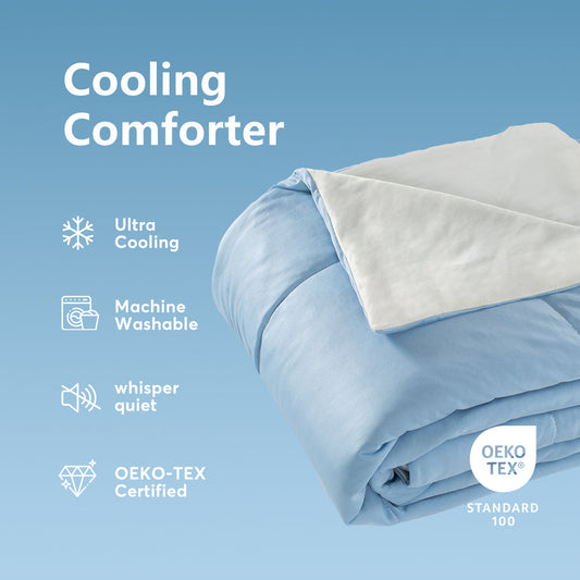 Sleep City Twin / White Comforter Kasentex All Season Ultra Soft Cooling Blanket Comforter, Hypoallergenic and Breathable, Room Decor, Graduation Gifts Kasentex