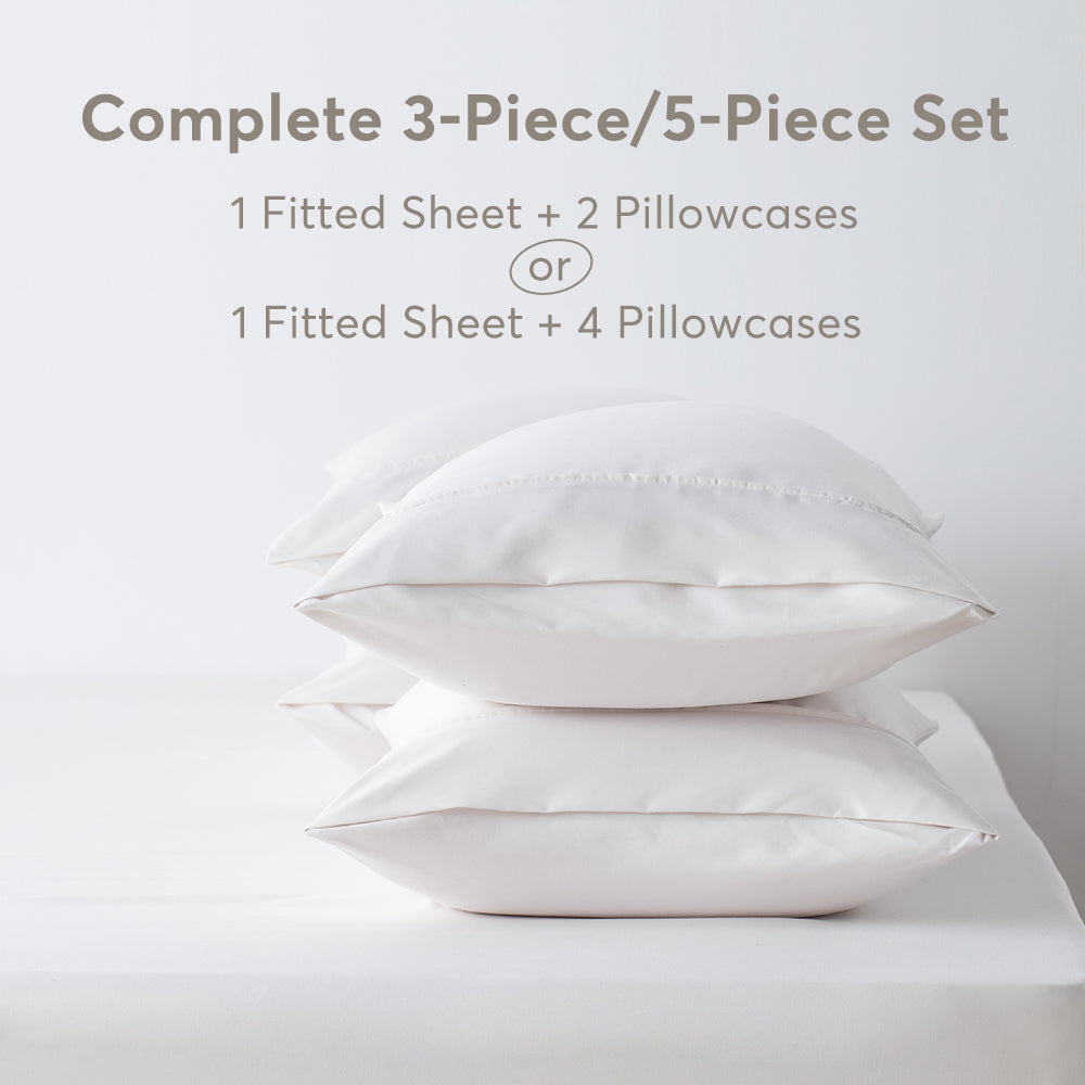 Sleep City Twin XL / Blue Sheet Set Kasentex All Season Deep Pocket Fitted Sheet Set with Pillowcases, Room Decor, Graduation Gifts Kasentex