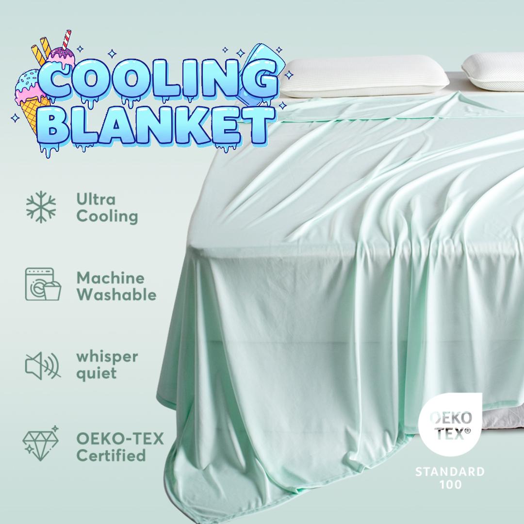 Sleep City Throw / Blue Throw Blanket Kasentex All Season Ultra Soft Silky Cooling Blanket, Hypoallergenic and Breathable Kasentex