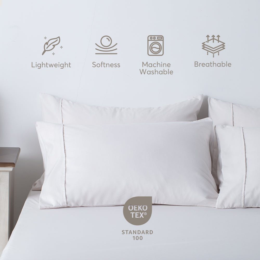 Sleep City Twin XL / Blue Sheet Set Kasentex All Season Deep Pocket Fitted Sheet Set with Pillowcases, Room Decor, Graduation Gifts Kasentex