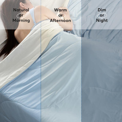 Sleep City Twin / White Comforter Kasentex All Season Ultra Soft Cooling Blanket Comforter, Hypoallergenic and Breathable, Room Decor, Graduation Gifts Kasentex