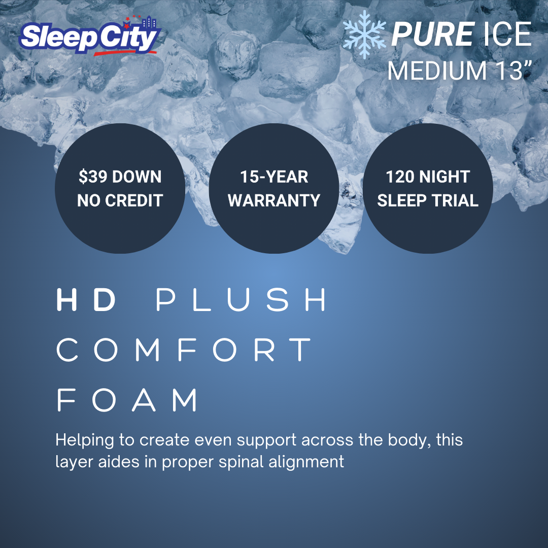 PURE ICE Plush 13" Mattress + Adjustable Base