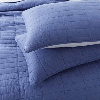 Sleep City Twin / Red Bedspread Set Kasentex Ultra Soft Cotton Oversized Bedspread Set, Blue or Red, Room Decor, Graduation Gifts Kasentex