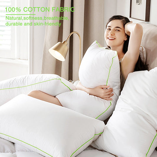 King Goose Down Feather Pillow Set
