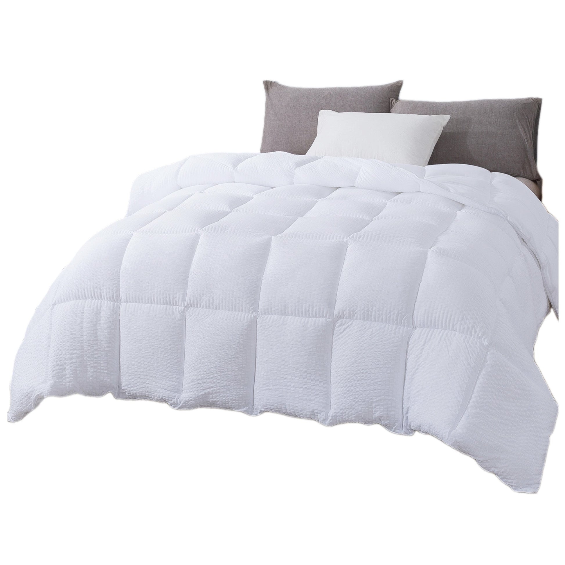 Sleep City Twin / White Comforter Kasentex Ultra Soft All Season Down Alternative Reversible Comforter, Twin, Queen, King, Room Decor, Graduation Gifts Kasentex