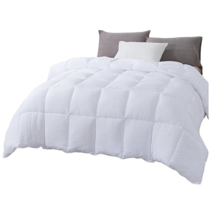 Sleep City Twin / White Comforter Kasentex Ultra Soft All Season Down Alternative Reversible Comforter, Twin, Queen, King, Room Decor, Graduation Gifts Kasentex