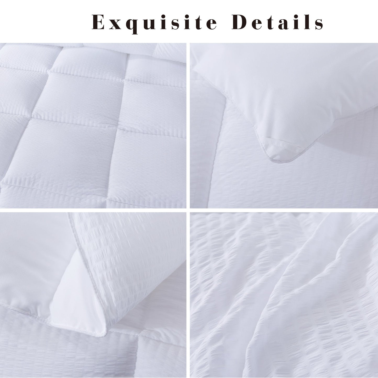 Sleep City Twin / White Comforter Kasentex Ultra Soft All Season Down Alternative Reversible Comforter, Twin, Queen, King, Room Decor, Graduation Gifts Kasentex