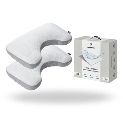 King Side Sleeper Sleep Bundle with 2 pillows and a mattress protector