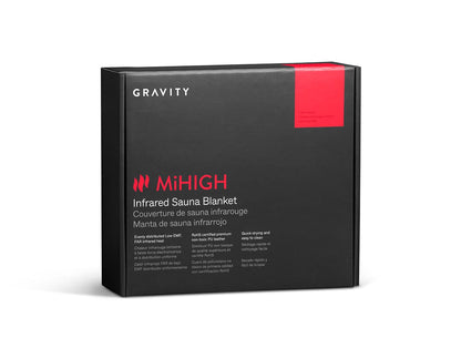 MiHIGH Infrared Sauna Blanket packaging on a white background