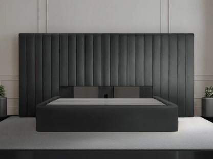 MILAN Bed Frame Midnight Gray