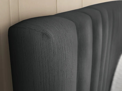 MILAN Bed Frame Midnight Gray