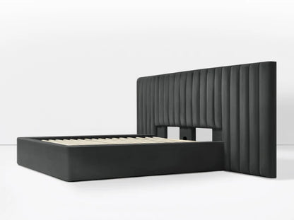 MILAN Bed Frame Midnight Gray