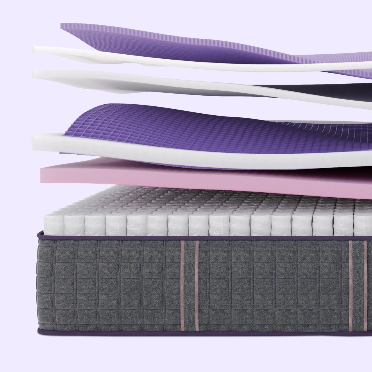 Purple Rejuvenate mattress layers