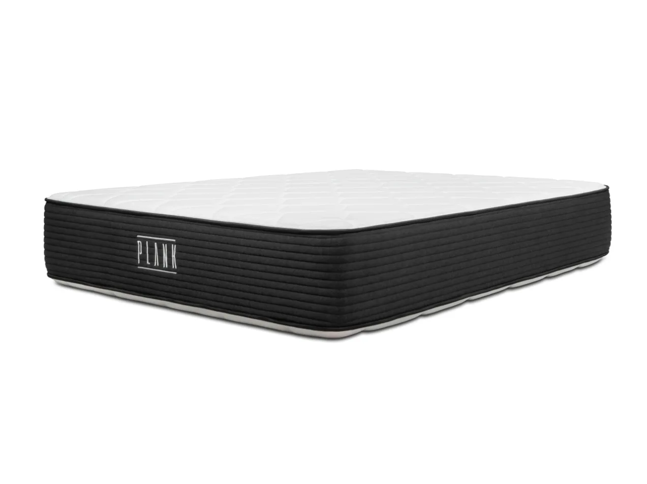 Black and white mattress on a white background