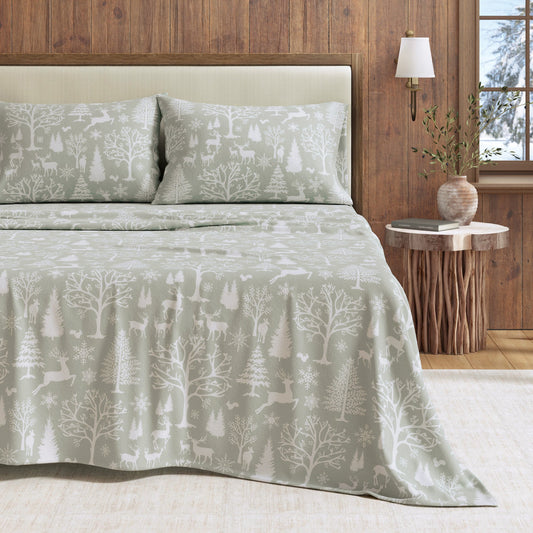 4-Piece Turkish Cotton Flannel Sheet - Lakeview Collection
