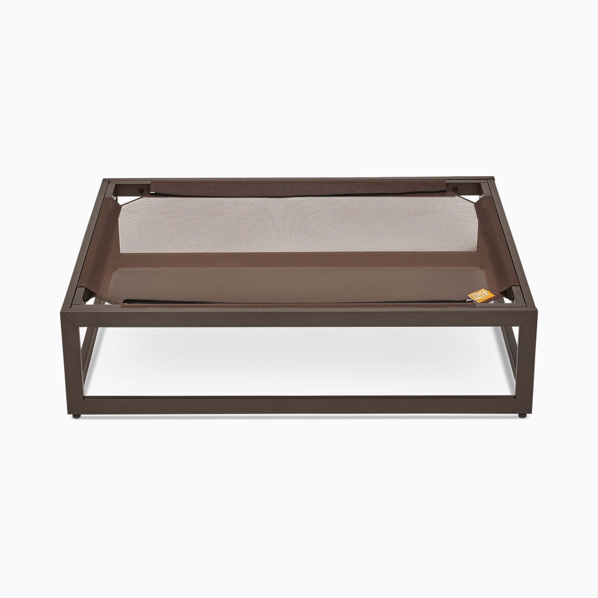 brown elevated dog bed super durable