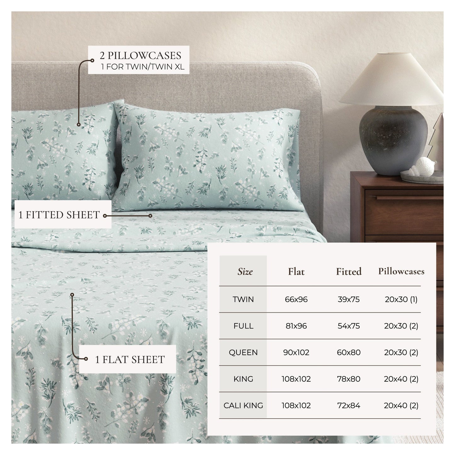 Turkish Cotton Flannel Sheet - Belle Collection