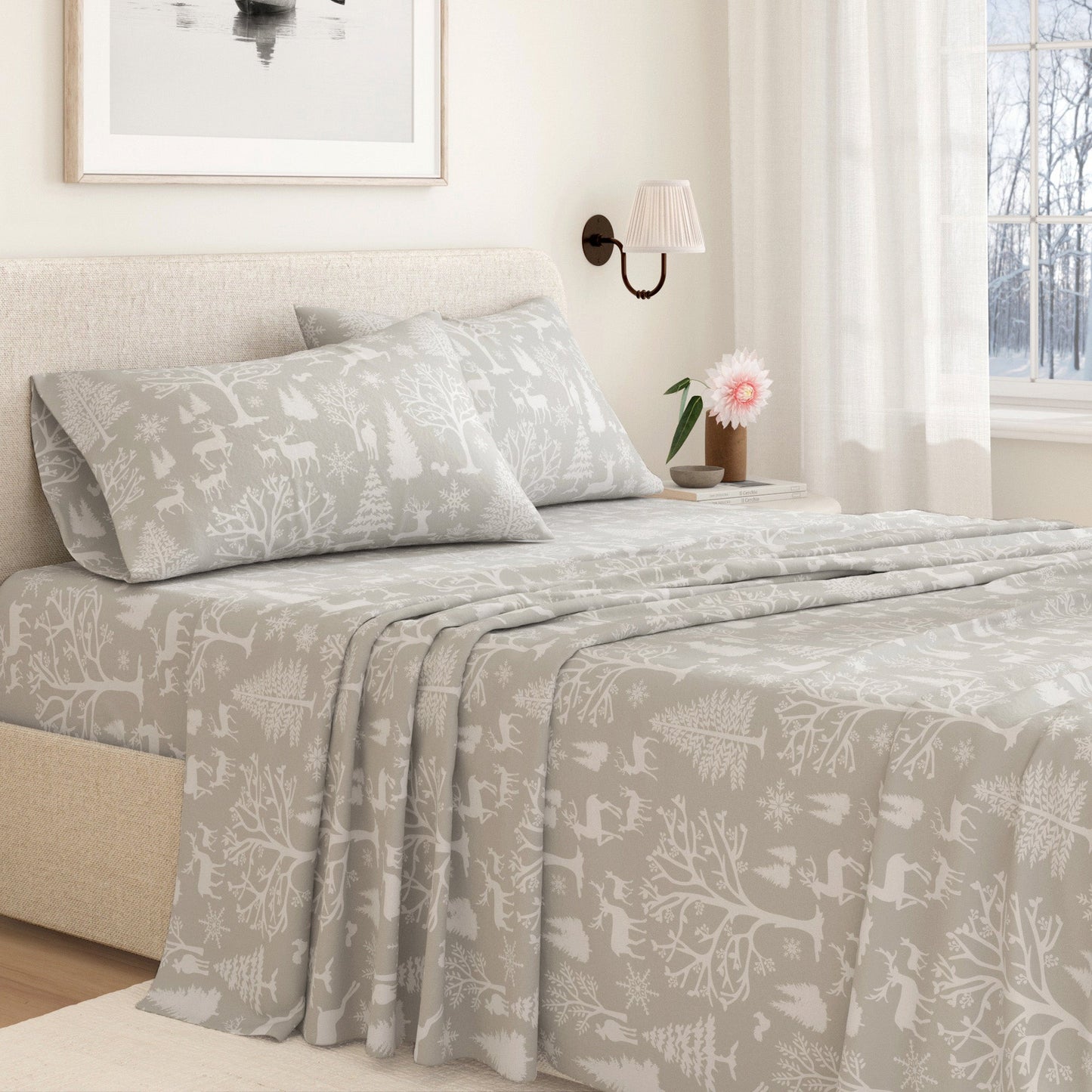 4-Piece Turkish Cotton Flannel Sheet - Lakeview Collection