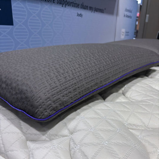 Element gray lavender memory foam pillow discontinued on clearance at Sleep City