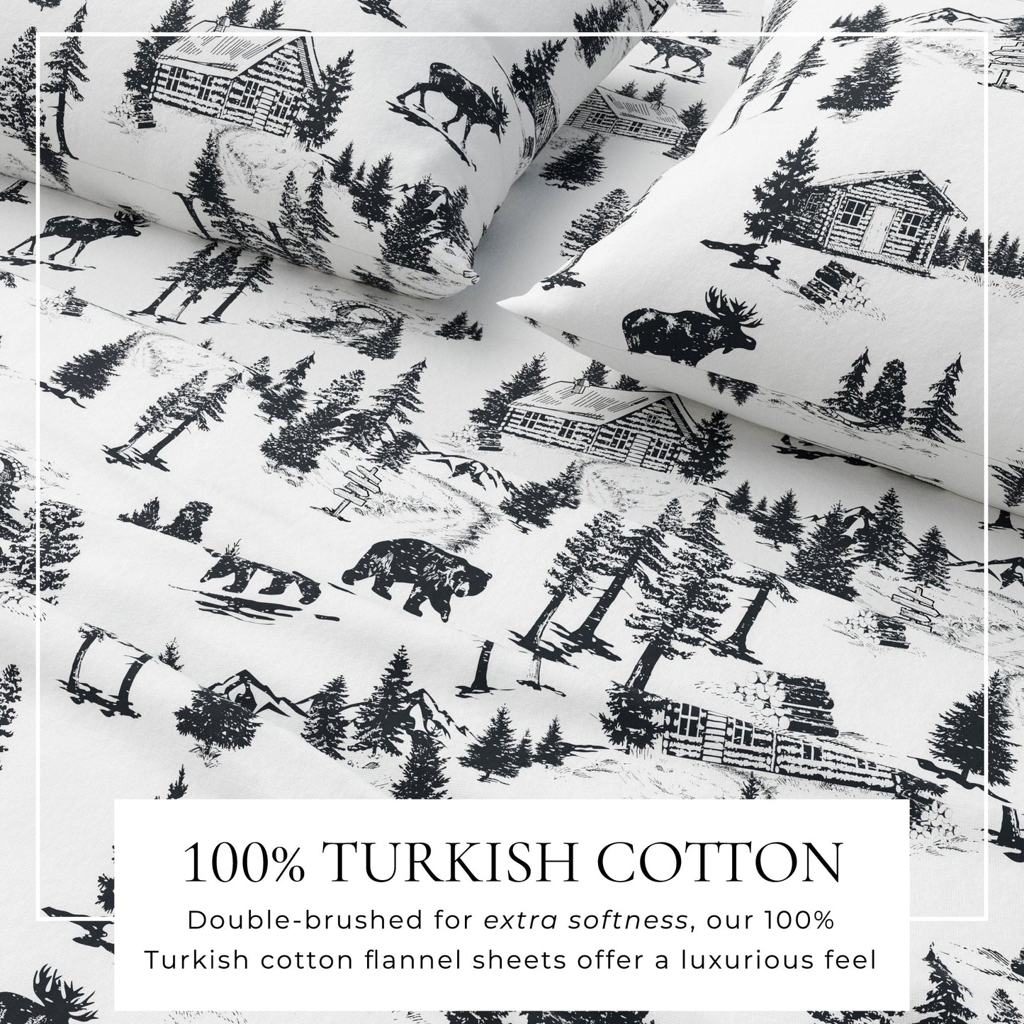 4-Piece Turkish Cotton Flannel Sheet - Lakeview Collection