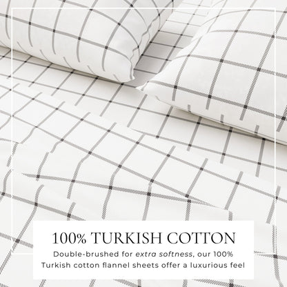 Turkish Cotton Flannel Sheet - Belle Collection