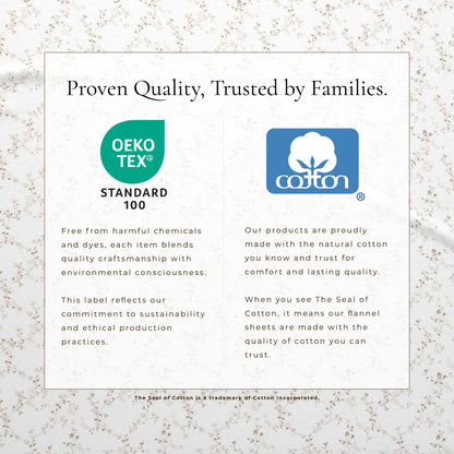 Turkish Cotton Flannel Sheet Set - Winter Floral Collection