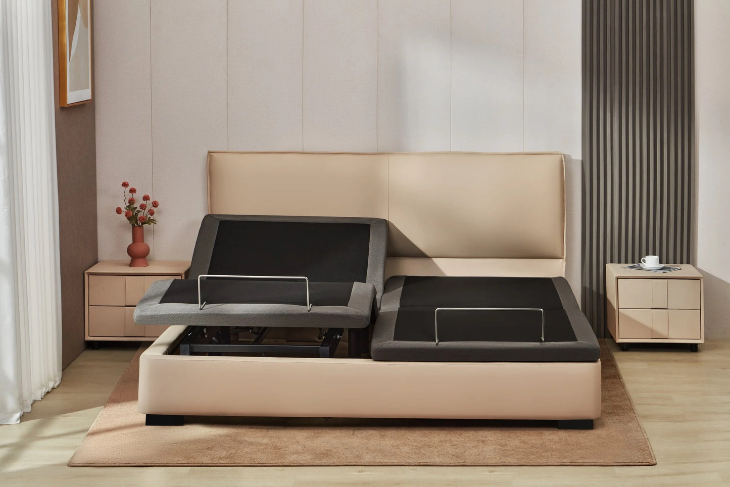 Innova GetGo Adjustable Bed Base inside modern bedroom replacing box spring