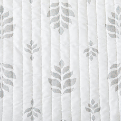 Sleep City Twin / Colette - Grey Quilts 3-Piece French Floral Quilt - Colette Collection Great Bay Home