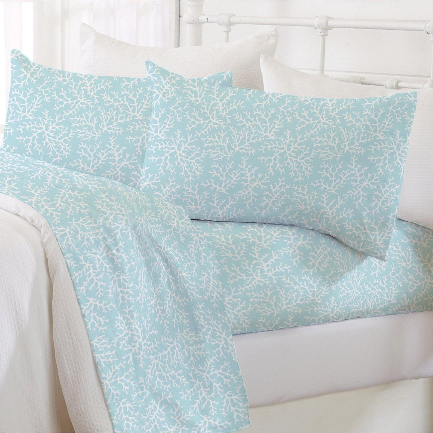 4-Piece Coastal Microfiber Sheet - Newport Collection