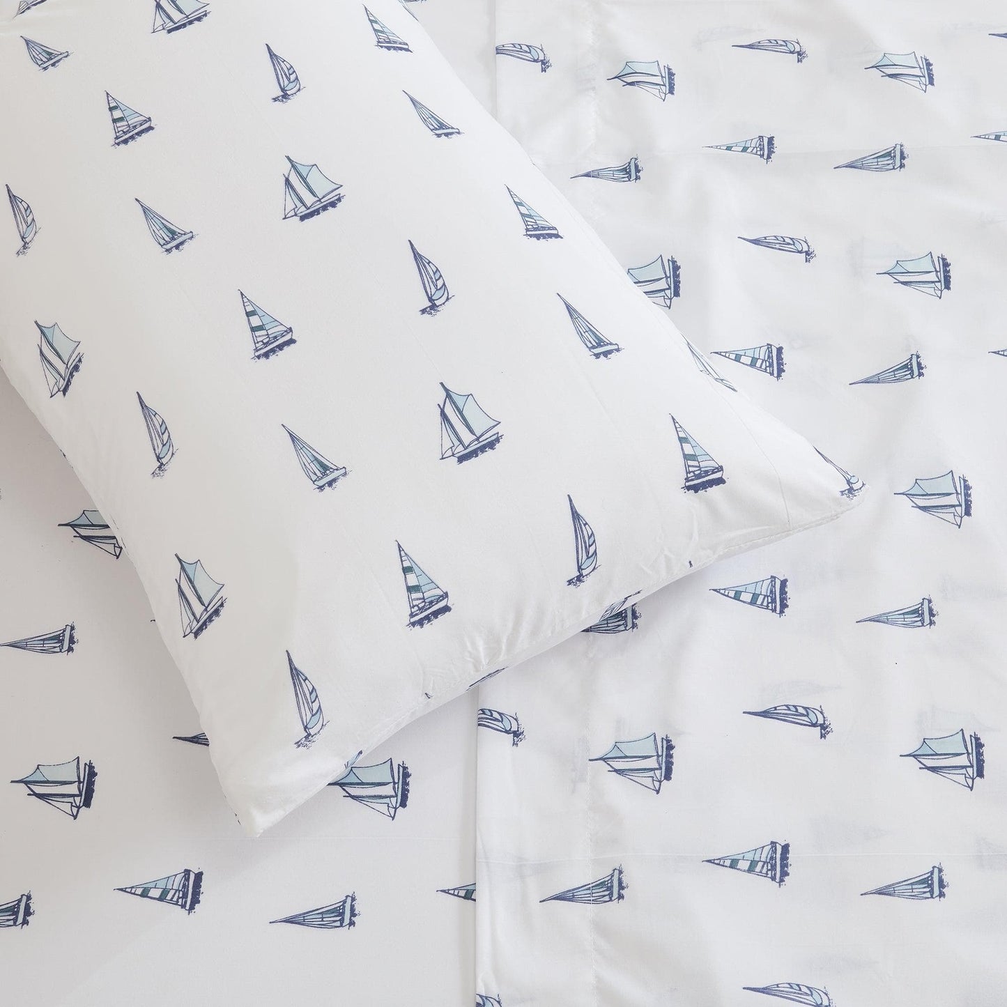 Sleep City Twin / Little Seashells 4-Piece Coastal Microfiber Sheet Set - Nantucket Collection Great Bay Home