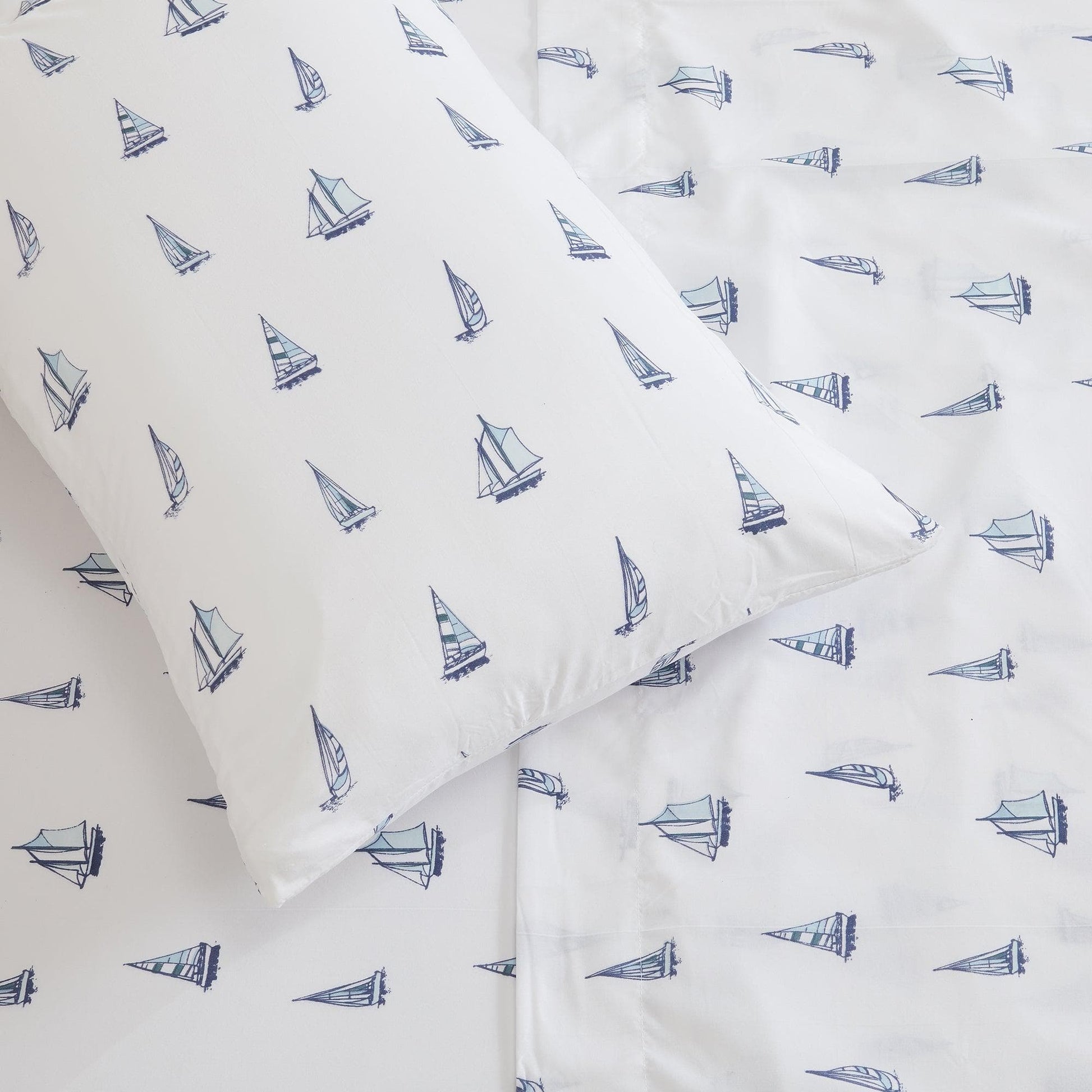 Sleep City Twin / Little Seashells 4-Piece Coastal Microfiber Sheet Set - Nantucket Collection Great Bay Home