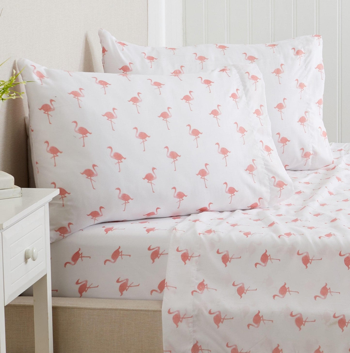 Sleep City Twin / Little Seashells 4-Piece Coastal Microfiber Sheet Set - Nantucket Collection Great Bay Home
