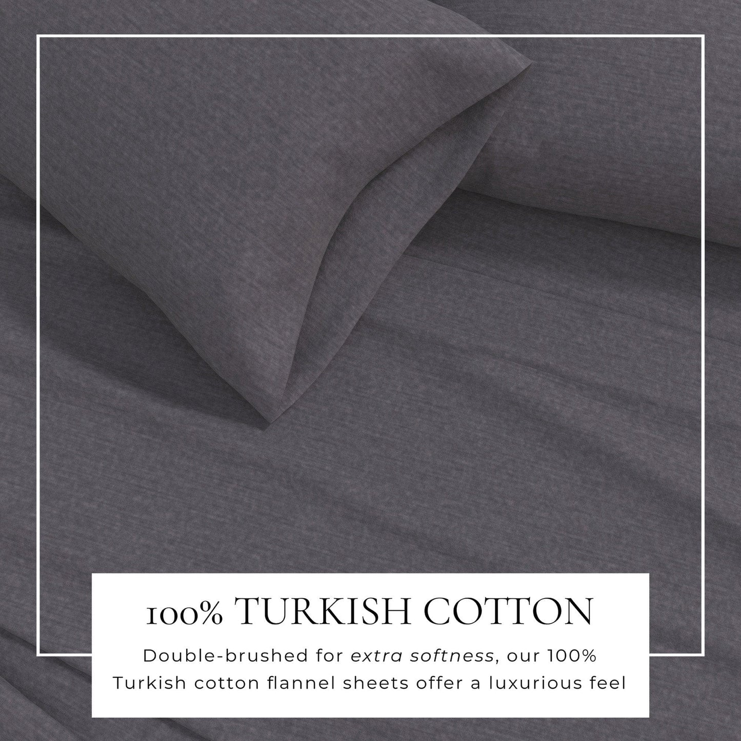 Sleep City Twin / Heathered Sand 4 Piece Heathered Solid Cotton Blend Flannel Sheet Set - Anders Collection Great Bay Home