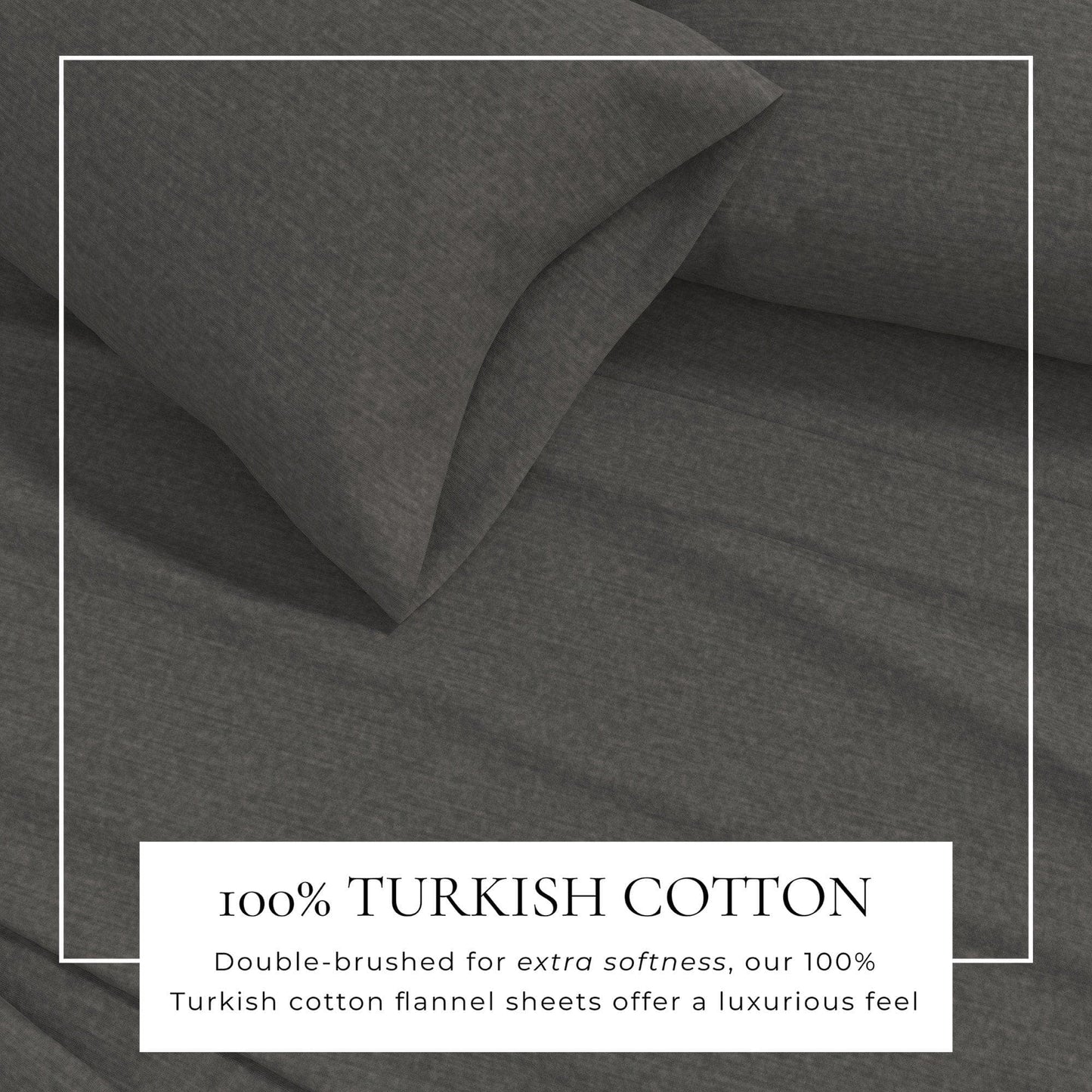 Sleep City Twin / Heathered Sand 4 Piece Heathered Solid Cotton Blend Flannel Sheet Set - Anders Collection Great Bay Home