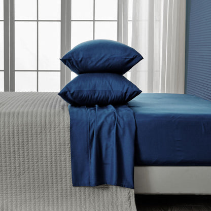 Sleep City Twin / Ocean Bed Sheets 4 Piece Rayon Derived from Bamboo Sheet Set - Jordyn Collection Great Bay Home
