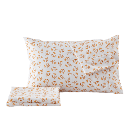 Sleep City Twin / Colorful Floral - Lavender Sheets 4 Piece Watercolor Floral Microfiber Sheet - Delia Collection Great Bay Home