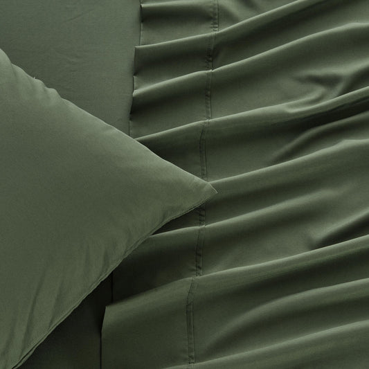 Sleep City Twin / Rose Bed Sheets 4 Piece Rayon Derived from Bamboo Sheet Set - Jordyn Collection Great Bay Home