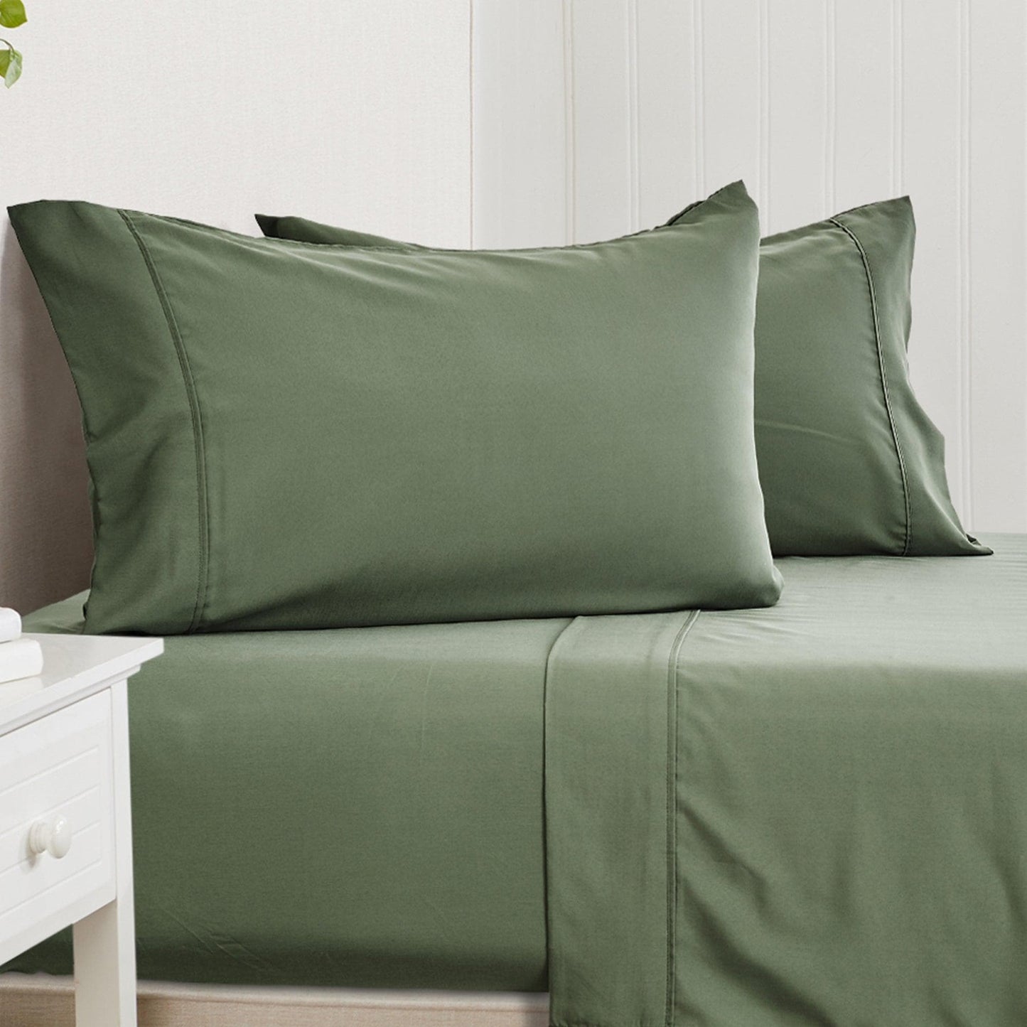 Sleep City Twin / Rose Bed Sheets 4 Piece Rayon Derived from Bamboo Sheet Set - Jordyn Collection Great Bay Home