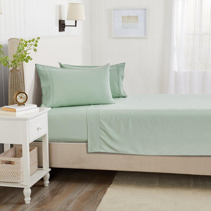 Sleep City Twin / Rose Bed Sheets 4 Piece Rayon Derived from Bamboo Sheet Set - Jordyn Collection Great Bay Home