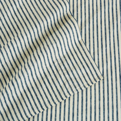 Sleep City Twin / Blue Bed Sheets Striped Microfiber Sheet Set - Evette Collection Great Bay Home