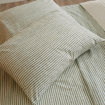 Sleep City Twin / Blue Bed Sheets Striped Microfiber Sheet Set - Evette Collection Great Bay Home
