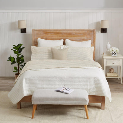 Sleep City Twin / Blue Bed Sheets Striped Microfiber Sheet Set - Evette Collection Great Bay Home