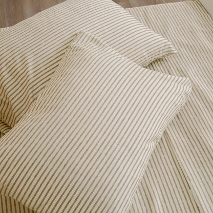 Sleep City Twin / Blue Bed Sheets Striped Microfiber Sheet Set - Evette Collection Great Bay Home